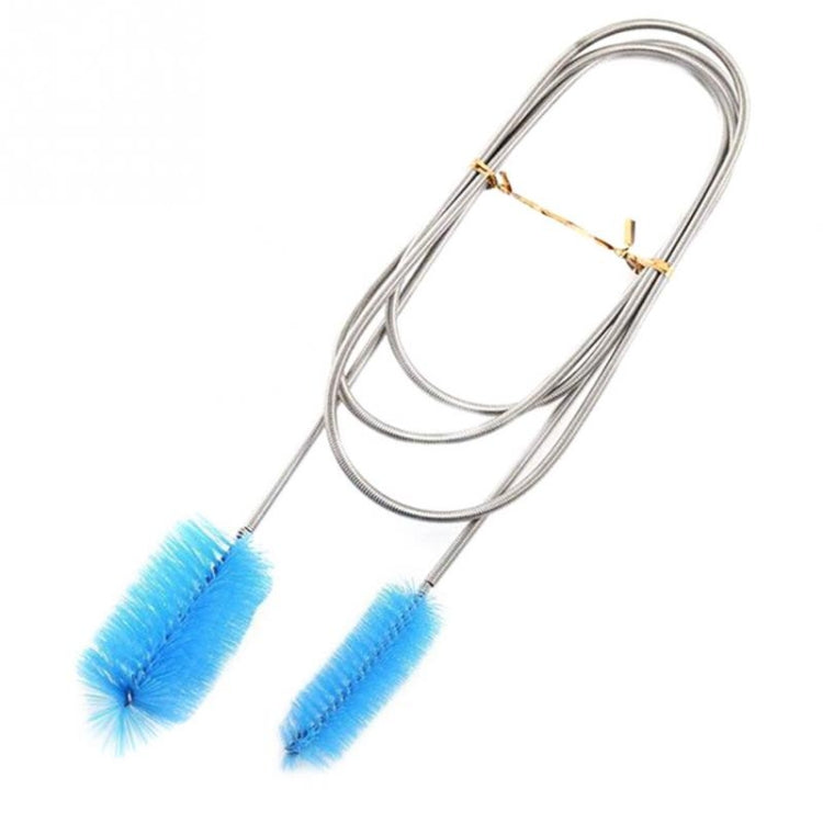 10 spazzole per la pulizia del tubo dell'acqua da cucina, 10 pezzi, spazzola per la pulizia dell'acciaio inossidabile, spazzola per capelli lunghi a molla, 1500x60x15-30mm