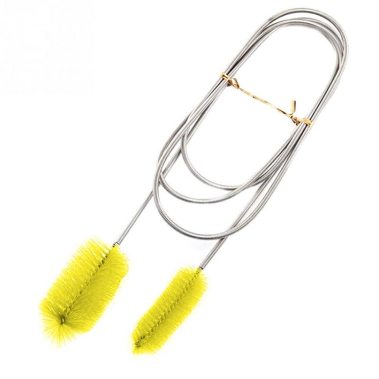 10 spazzole per la pulizia del tubo dell'acqua da cucina, 10 pezzi, spazzola per la pulizia dell'acciaio inossidabile, spazzola per capelli lunghi a molla, 1500x60x15-30mm