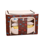 Scatola portaoggetti pieghevole in tessuto non tessuto con cerniera Scatola portaoggetti a prova di umidità, 44L 50x40x22cm, 55L 50x40x28cm, 66L 50x40x33cm