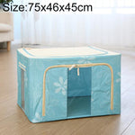 Scatola portaoggetti pieghevole in tessuto non tessuto con cerniera Scatola portaoggetti a prova di umidità, 150L 75x46x45cm