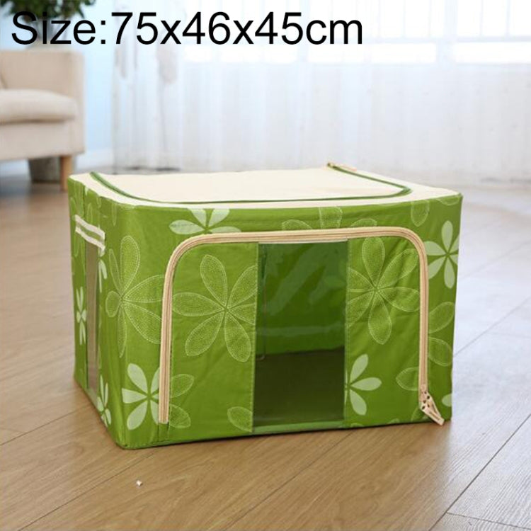 Scatola portaoggetti pieghevole in tessuto non tessuto con cerniera Scatola portaoggetti a prova di umidità, 150L 75x46x45cm