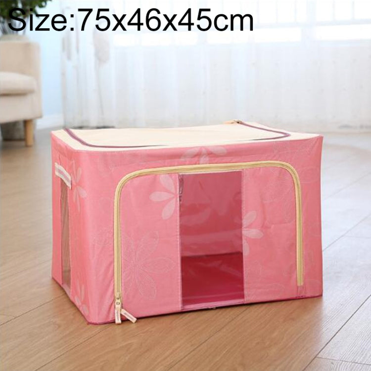 Scatola portaoggetti pieghevole in tessuto non tessuto con cerniera Scatola portaoggetti a prova di umidità, 150L 75x46x45cm