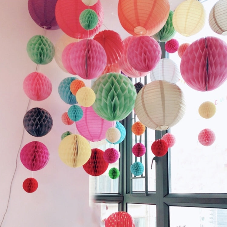 2 pezzi di decorazione per la stanza delle nozze, decorazione festosa per il centro commerciale, lanterna a sfera in carta a nido d'ape, 6 inches 15 cm, 8 inches 20 cm, 10 inches 25 cm, 12 inches 30 cm