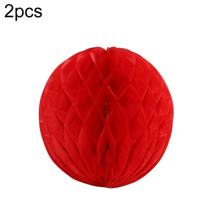 2 pezzi di decorazione per la stanza delle nozze, decorazione festosa per il centro commerciale, lanterna a sfera in carta a nido d'ape, 6 inches 15 cm, 8 inches 20 cm, 10 inches 25 cm, 12 inches 30 cm