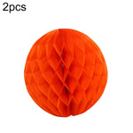 2 pezzi di decorazione per la stanza delle nozze, decorazione festosa per il centro commerciale, lanterna a sfera in carta a nido d'ape, 6 inches 15 cm, 8 inches 20 cm, 10 inches 25 cm, 12 inches 30 cm
