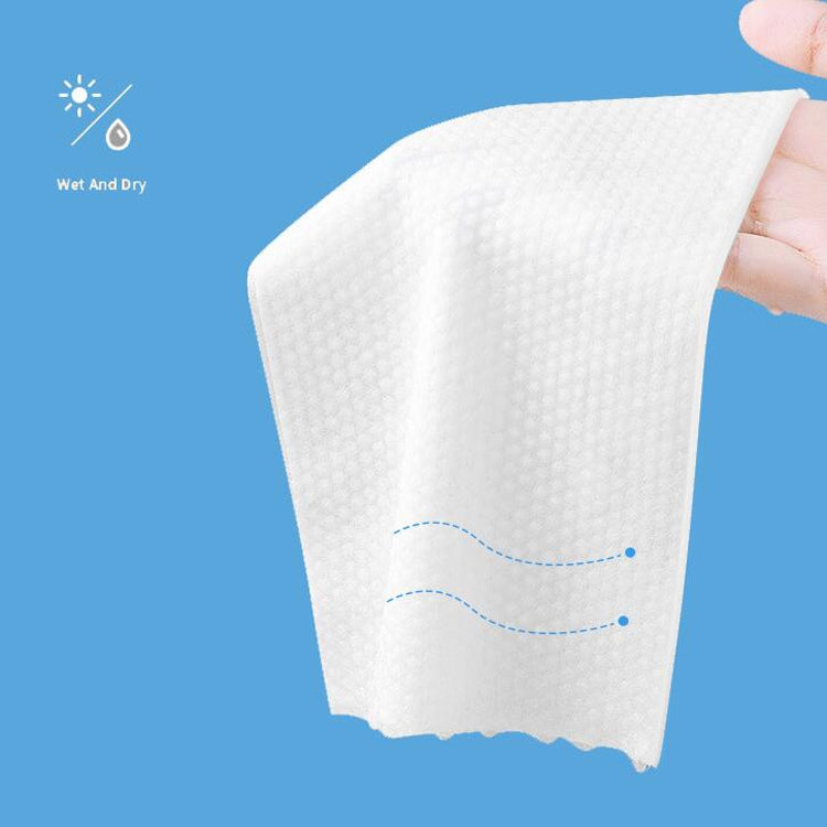 MONKIDS KS037 Asciugamano monouso per il viso Asciugamano detergente perlato ispessimento in puro cotone, 100 SheetS Pearls Texture
