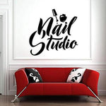 Adesivi intagliati in PVC per finestre Nail Studio, Nail Studio Window