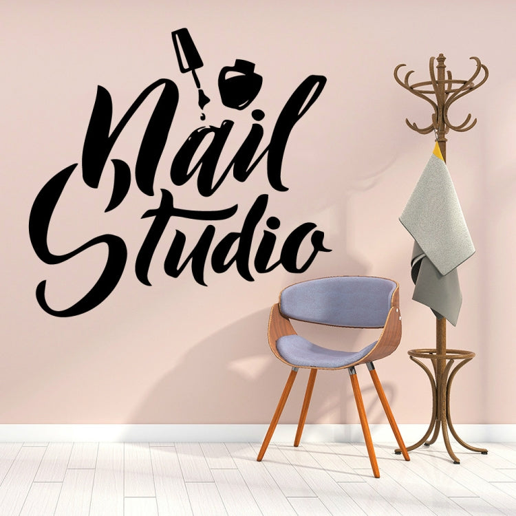 Adesivi intagliati in PVC per finestre Nail Studio, Nail Studio Window