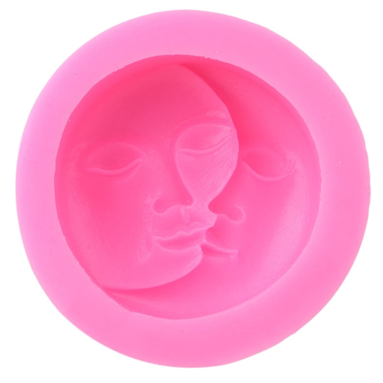 2 pezzi fai da te torta al cioccolato budino decorazione strumento viso modello in silicone stampo da forno, Face licone Model