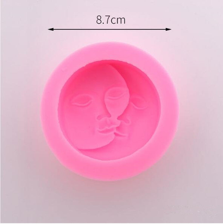 2 pezzi fai da te torta al cioccolato budino decorazione strumento viso modello in silicone stampo da forno, Face licone Model