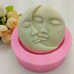 2 pezzi fai da te torta al cioccolato budino decorazione strumento viso modello in silicone stampo da forno, Face licone Model
