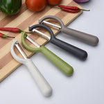 4 pezzi venduti Aereo da frutta per pelapatate con manico rotondo in acciaio inossidabile, raschietto per canna da zucchero, 4 PCS Apple Peeler Knife (Dark Gery), 4 PCS Apple Peeler Knife (Green), 4 PCS Apple Peeler Knife (White)                       ...