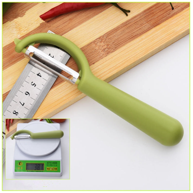4 pezzi venduti Aereo da frutta per pelapatate con manico rotondo in acciaio inossidabile, raschietto per canna da zucchero, 4 PCS Apple Peeler Knife (Dark Gery), 4 PCS Apple Peeler Knife (Green), 4 PCS Apple Peeler Knife (White)                       ...