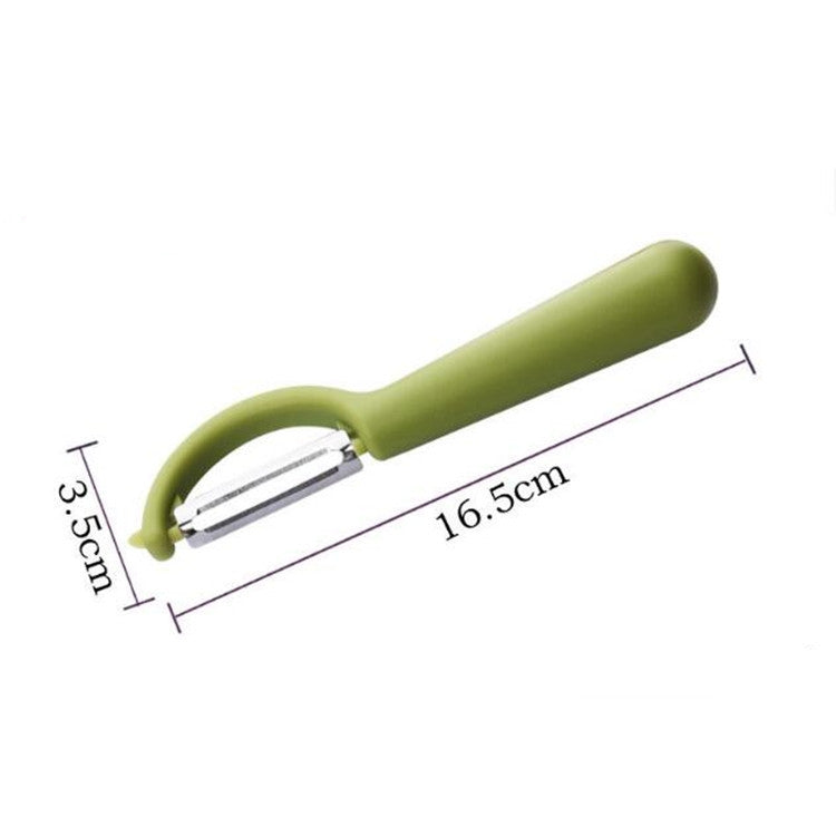 4 pezzi venduti Aereo da frutta per pelapatate con manico rotondo in acciaio inossidabile, raschietto per canna da zucchero, 4 PCS Apple Peeler Knife (Dark Gery), 4 PCS Apple Peeler Knife (Green), 4 PCS Apple Peeler Knife (White)                       ...