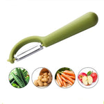4 pezzi venduti Aereo da frutta per pelapatate con manico rotondo in acciaio inossidabile, raschietto per canna da zucchero, 4 PCS Apple Peeler Knife (Dark Gery), 4 PCS Apple Peeler Knife (Green), 4 PCS Apple Peeler Knife (White)                       ...