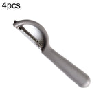 4 pezzi venduti Aereo da frutta per pelapatate con manico rotondo in acciaio inossidabile, raschietto per canna da zucchero, 4 PCS Apple Peeler Knife (Dark Gery), 4 PCS Apple Peeler Knife (Green), 4 PCS Apple Peeler Knife (White)                       ...