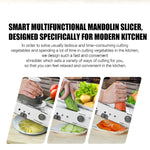 Frantoio tritatutto affettatrice lunga multifunzionale in acciaio inossidabile, Long Stainless Steel Grater