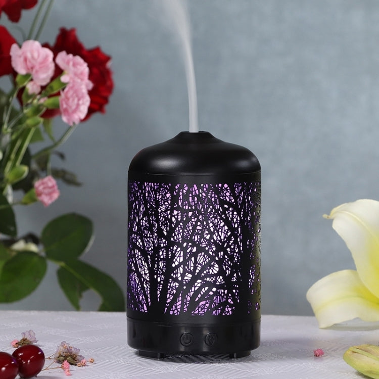 Umidificatore per alberi in metallo Diffusore di oli essenziali Mist Maker Lampada a LED colorata Diffusore Aromaterapia Purificatore d'aria,, US Plug, UK Plug, EU Plug, AU Plug