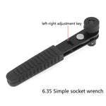 Chiave a cricchetto rapida Chiave a bussola rapida da 1/4 pollici Asta per cacciavite da 6,35 mm, 6.35mm Quick Socket Wrench