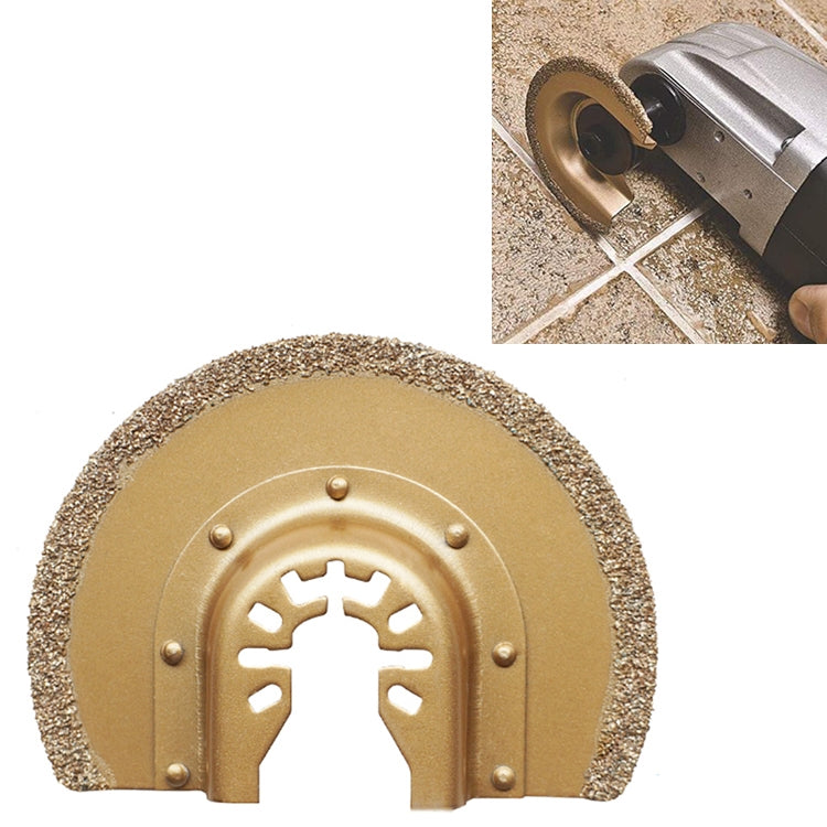 Accessori per tesori multiuso Accessori per utensili elettrici Lama per utensile multifunzione Lama per sega Lama per sega in carburo, Large Semicircular, Semi-circular, Polishing Blade, Shaped, Finger