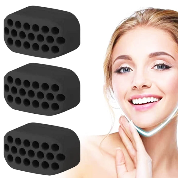 Dispositivo per il lifting del viso in silicone per allenatore mandibolare con palla massetere di quarta generazione da 3 pezzi, 4th Generation (White), 4th Generation (Black), 4th Generation (Gray)