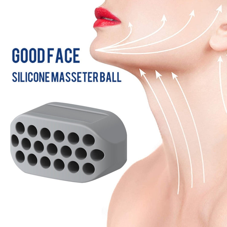 Dispositivo per il lifting del viso in silicone per allenatore mandibolare con palla massetere di quarta generazione da 3 pezzi, 4th Generation (White), 4th Generation (Black), 4th Generation (Gray)
