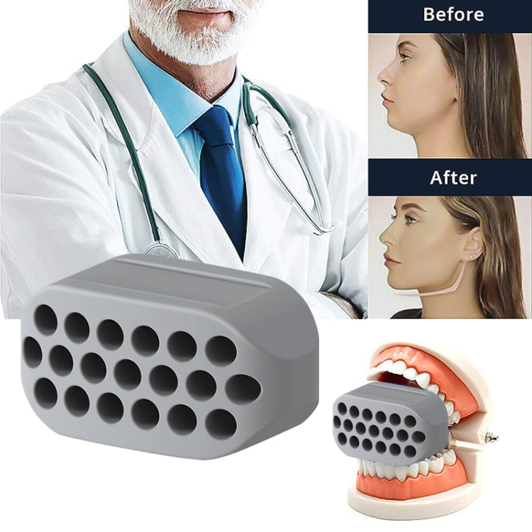 Dispositivo per il lifting del viso in silicone per allenatore mandibolare con palla massetere di quarta generazione da 3 pezzi, 4th Generation (White), 4th Generation (Black), 4th Generation (Gray)