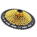 Volano a cassetta leggero per mountain bike diviso VG Sports, 9 Speed 42T (Gold), 10 Speed 42T (Gold), 10 Speed 50T (Gold), 11 Speed 50T (Gold), 11 Speed 52T (Gold), 12 Speed 50T (Gold), 12 Speed 52T (Gold)