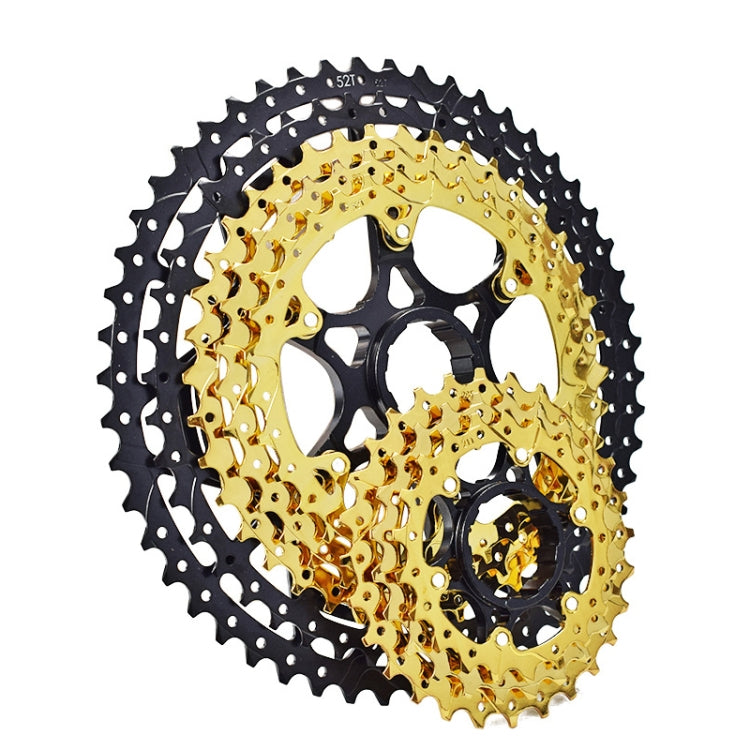 Volano a cassetta leggero per mountain bike diviso VG Sports, 9 Speed 42T (Gold), 10 Speed 42T (Gold), 10 Speed 50T (Gold), 11 Speed 50T (Gold), 11 Speed 52T (Gold), 12 Speed 50T (Gold), 12 Speed 52T (Gold)
