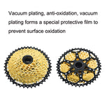 Volano a cassetta leggero per mountain bike diviso VG Sports, 9 Speed 42T (Gold), 10 Speed 42T (Gold), 10 Speed 50T (Gold), 11 Speed 50T (Gold), 11 Speed 52T (Gold), 12 Speed 50T (Gold), 12 Speed 52T (Gold)
