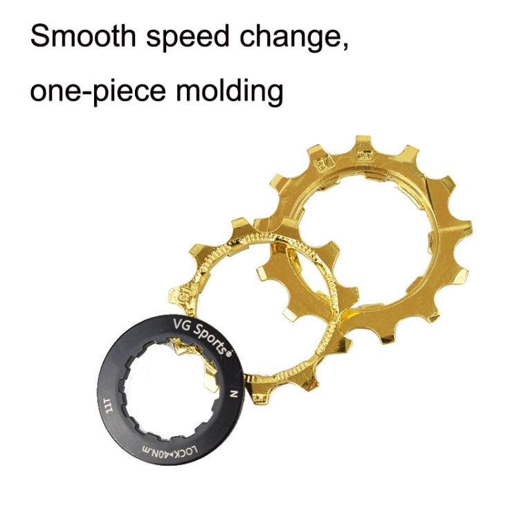 Volano a cassetta leggero per mountain bike diviso VG Sports, 9 Speed 42T (Gold), 10 Speed 42T (Gold), 10 Speed 50T (Gold), 11 Speed 50T (Gold), 11 Speed 52T (Gold), 12 Speed 50T (Gold), 12 Speed 52T (Gold)