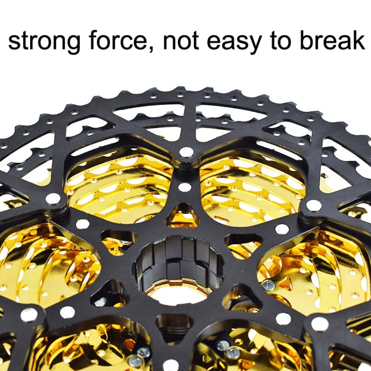 Volano a cassetta leggero per mountain bike diviso VG Sports, 9 Speed 42T (Gold), 10 Speed 42T (Gold), 10 Speed 50T (Gold), 11 Speed 50T (Gold), 11 Speed 52T (Gold), 12 Speed 50T (Gold), 12 Speed 52T (Gold)