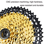 Volano a cassetta leggero per mountain bike diviso VG Sports, 9 Speed 42T (Gold), 10 Speed 42T (Gold), 10 Speed 50T (Gold), 11 Speed 50T (Gold), 11 Speed 52T (Gold), 12 Speed 50T (Gold), 12 Speed 52T (Gold)