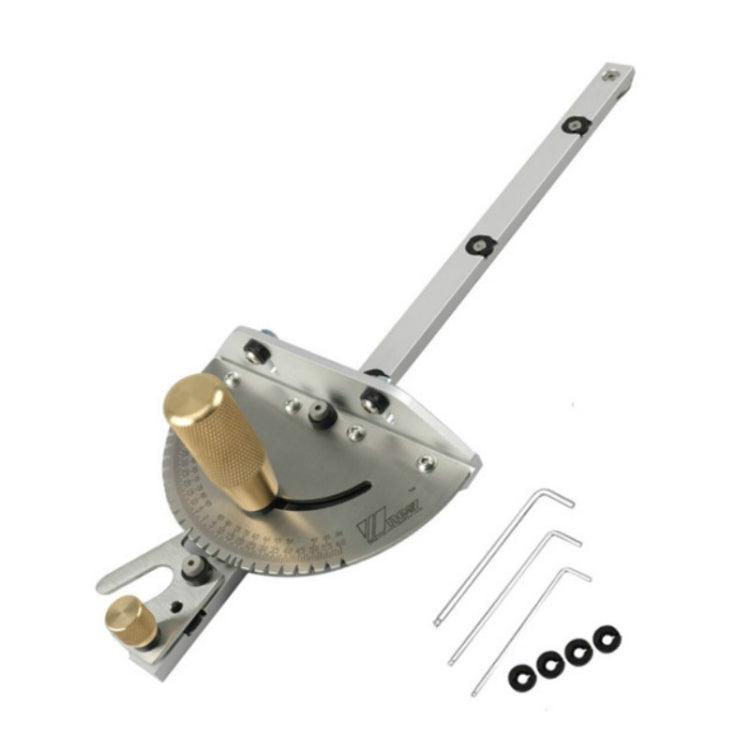 Strumento di misurazione per sega da tavolo per legno, righello scorrevole per spintore per la lavorazione del legno, Single Tenon, Aluminum Handle, Copper Handle, Aluminum Handle + Tenon, Aluminum Handle + Tenon + Limit, Copper Handle + Tenon + Limit ...