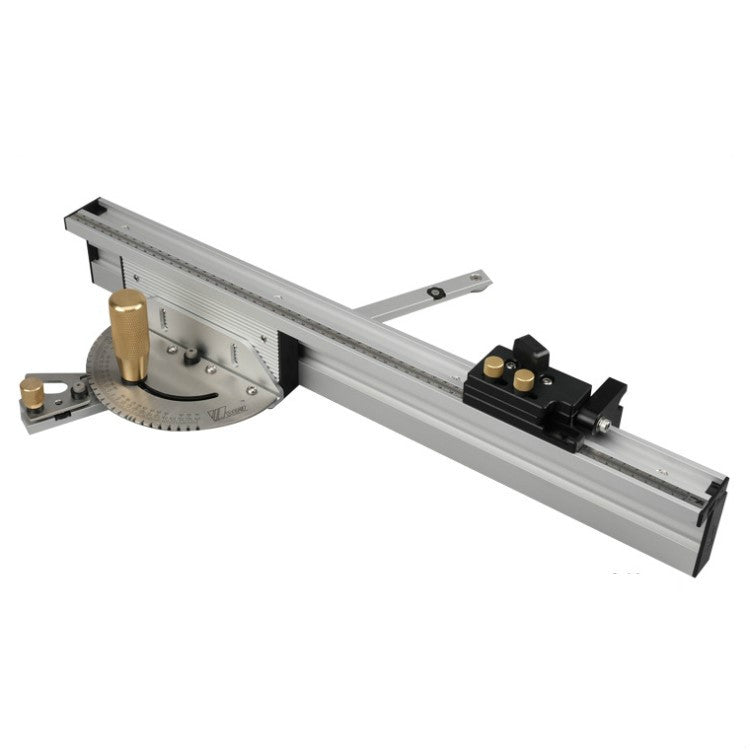 Strumento di misurazione per sega da tavolo per legno, righello scorrevole per spintore per la lavorazione del legno, Single Tenon, Aluminum Handle, Copper Handle, Aluminum Handle + Tenon, Aluminum Handle + Tenon + Limit, Copper Handle + Tenon + Limit ...