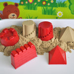 4 pezzi di giocattoli educativi per bambini, stampi per castelli, giochi con strumenti di sabbia, Educational Toys