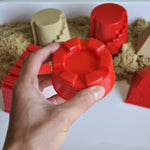 4 pezzi di giocattoli educativi per bambini, stampi per castelli, giochi con strumenti di sabbia, Educational Toys