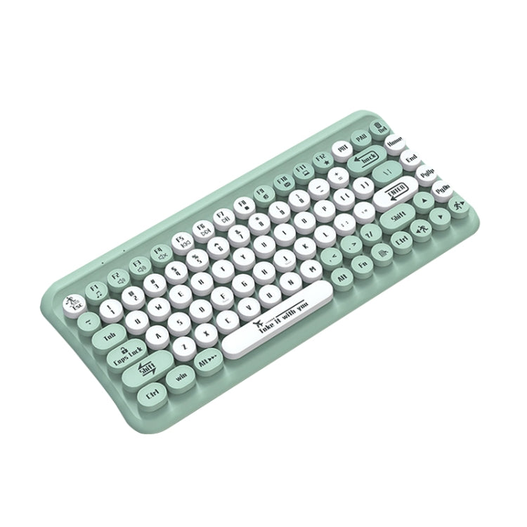 LANGTU LT700 Tastiera punk silenziosa con pellicola cablata a 85 tasti, lunghezza cavo: 1,5 m, LT700 Mint Green, LT700 Milk Tea Gray