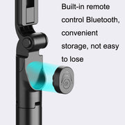 Mini bastone selfie con treppiede Bluetooth e luce LED