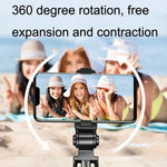 Mini bastone selfie con treppiede Bluetooth e luce LED