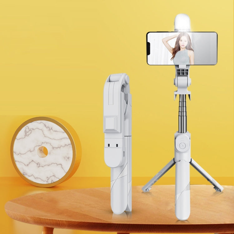 Mini bastone selfie con treppiede Bluetooth e luce LED
