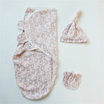 Set di berretti in stoffa lavorata a maglia, asciugamani, sacchi a pelo per neonati, in cotone, primavera estate, S (50x70 CM), L (60x75 CM)
