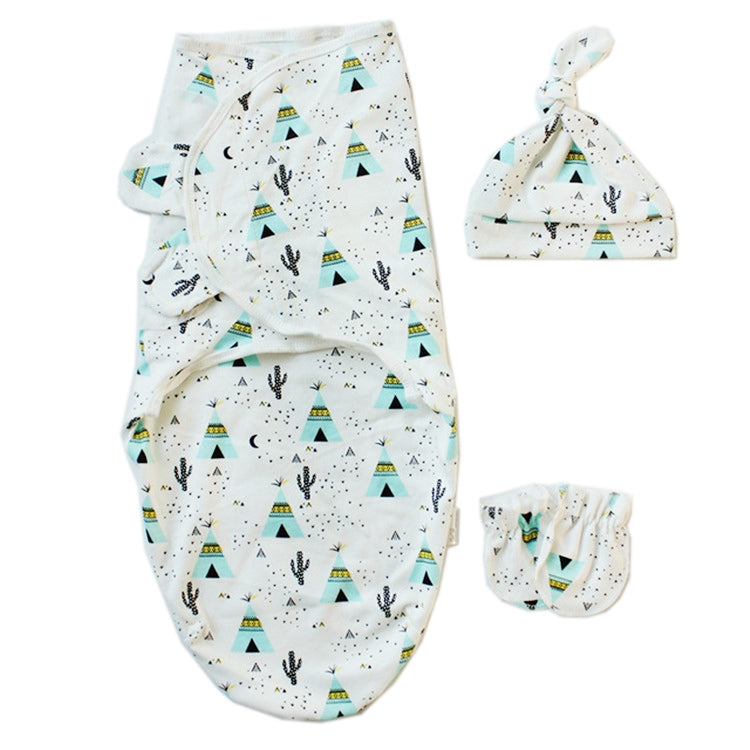 Set di berretti in stoffa lavorata a maglia, asciugamani, sacchi a pelo per neonati, in cotone, primavera estate, S (50x70 CM), L (60x75 CM)