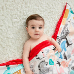 Coperta copri carrello lavabile trapuntata confortante in cotone cartone animato per bambini