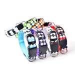 Collare per cani a LED ricaricabile con motivo scozzese, collare per cani di piccola taglia, S, M, L, XL