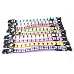 Collare per cani a LED ricaricabile con motivo scozzese, collare per cani di piccola taglia, S, M, L, XL