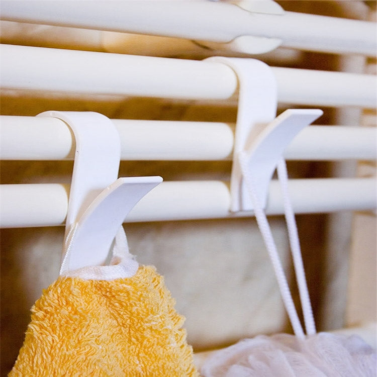 Appendiabiti in plastica per bagno sospeso da 6 pezzi, Plastic Hook Rack