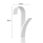 Appendiabiti in plastica per bagno sospeso da 6 pezzi, Plastic Hook Rack