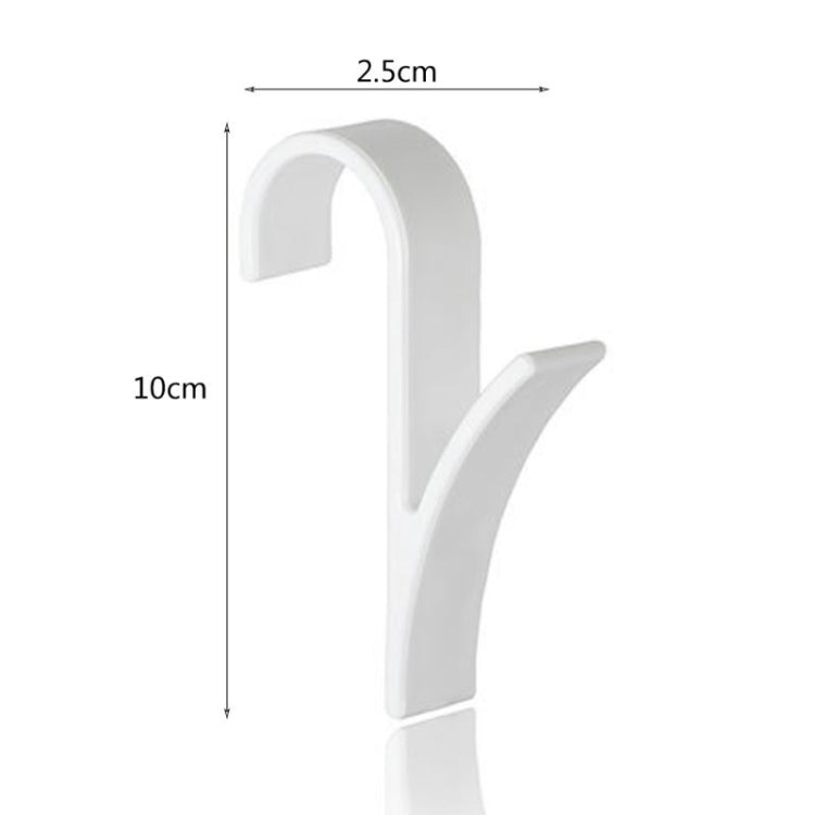 Appendiabiti in plastica per bagno sospeso da 6 pezzi, Plastic Hook Rack