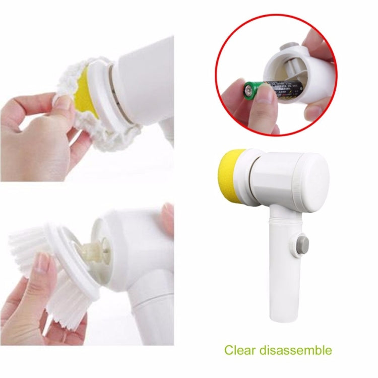 Detergente per spazzole per finestre per pulizia della vasca da bagno in nylon ABS 5 in 1 per uso domestico multifunzionale, 5 in 1 Brush